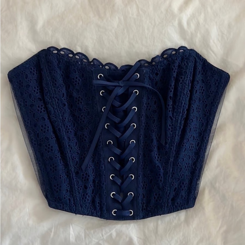 Victoria Secret Navy Lace Corset